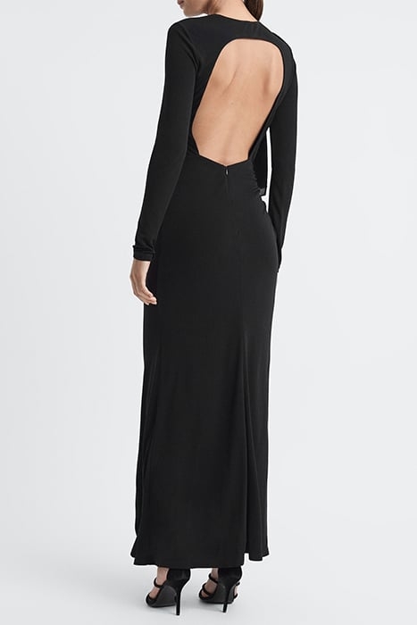 SAVANNAH-EXAGGEATED MAXI DRESS BLACK 2
