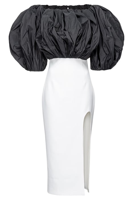 PIANOSA DRESS WHITE/BLACK 3