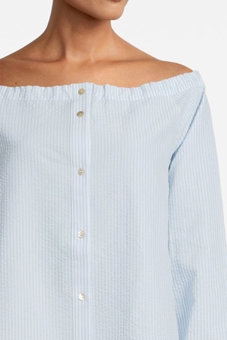 TIDAL SHIRT LIGHT BLUE-WHITE STRIPE 5