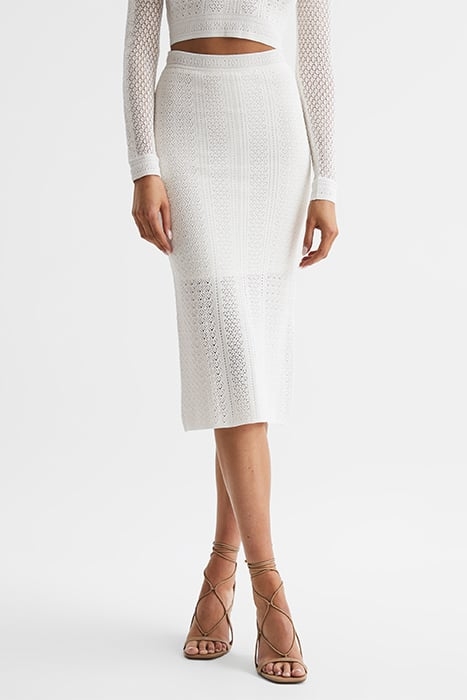 JUDY-KNITTED SKIRT IVORY 1