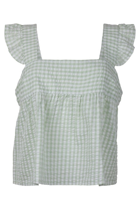 PENELOPE GINGHAM BABYDOLL TOP GINGHAM 1