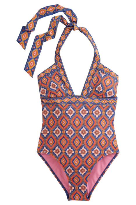 ITHACA HALTER SWIMSUIT VERMILLION, EXOTIC DIAMOND 3