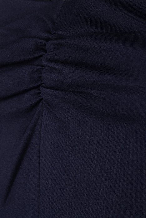 NAVY DRESS WITH BLACK LACE STRAPS 8