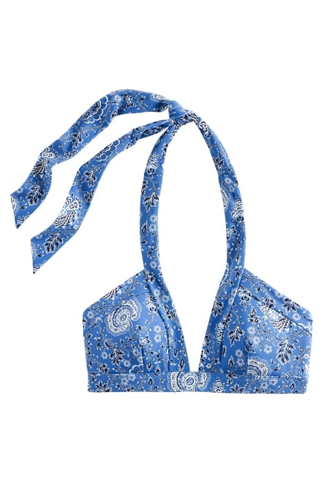 ITHACA HALTER BIKINI TOP AZURE, GARDENIA GROVE 2