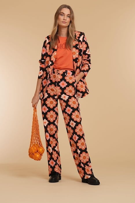 BLAZER PRINTED ORANGE/PINK/BLACK 3