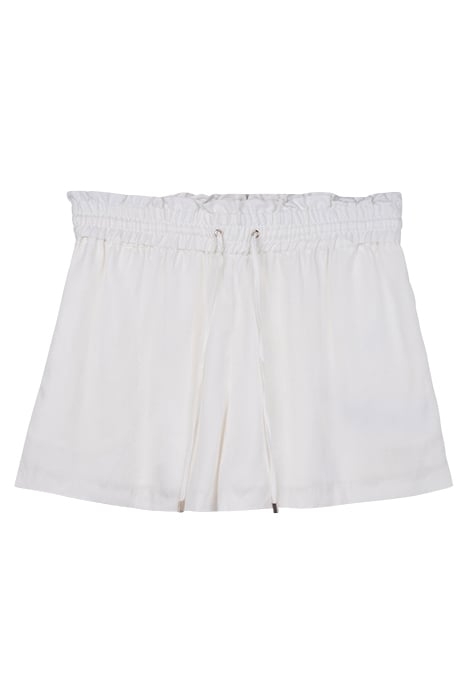 LILY ELASTIC WAIST DRAWSTRING SHORT PORCELAIN 1