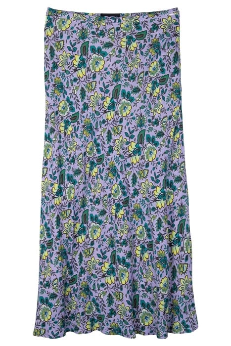LILAC XL FLOWER PRINT LONG SKIRT 4