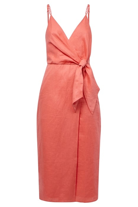 ESME-LINEN DRESS CORAL 3