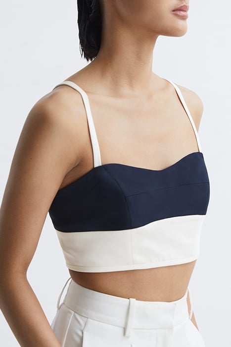 AMARA-BLOCK TANK TOP CAMI NAVY/WHITE 1
