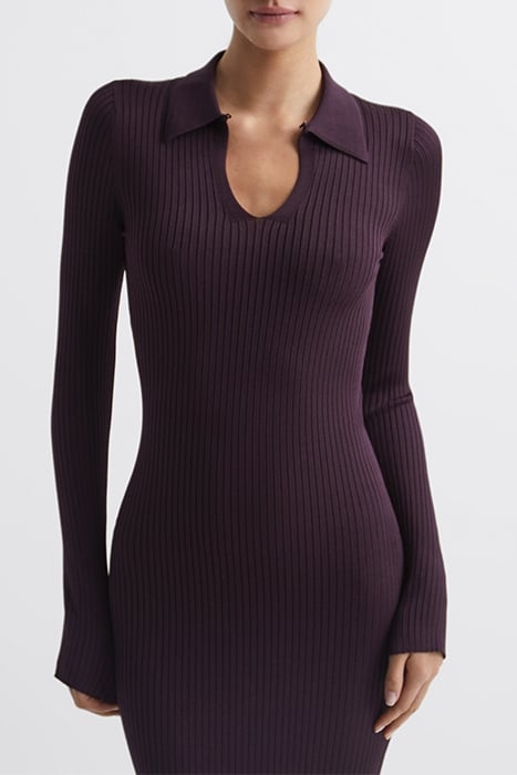 RONNIE-COLLARED DRESS PURPLE 6