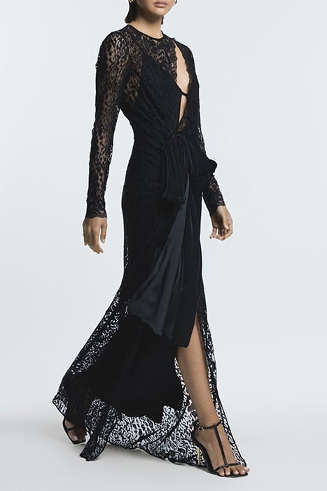 HANNAH-LACE MAXI DRESS BLACK 1