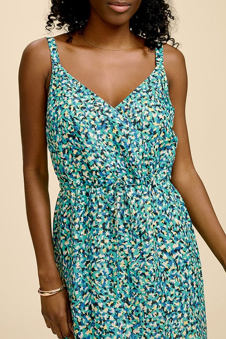 CAMET - MINT DRESS WITH ARTY LEO PRINT 4