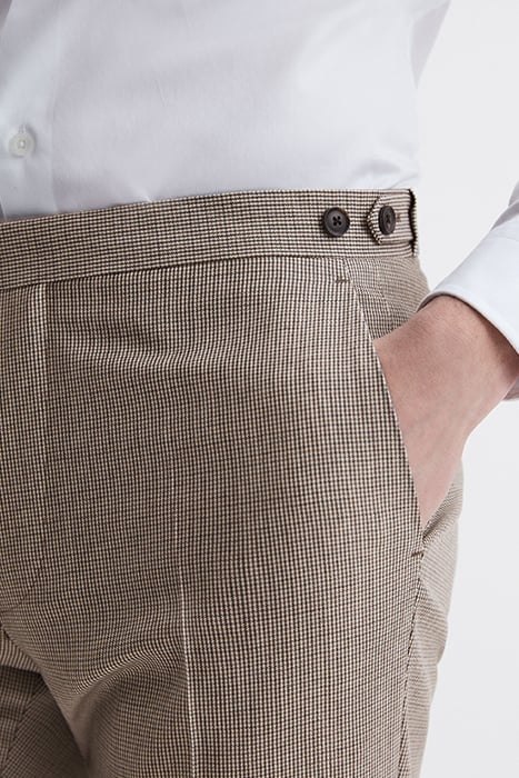 PEW-PUPPYTOOTH SUIT PANTS BROWN 5