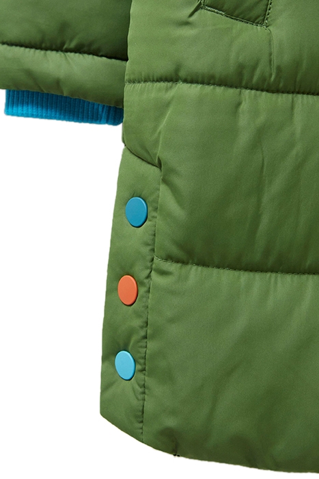 LONGLINE QUILTED PUFFER JACKET MID TEAL 3