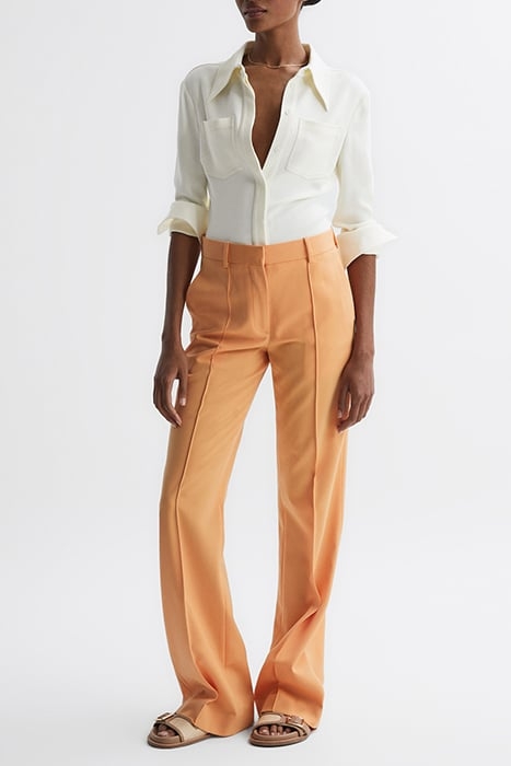 NATALIA-FITTED BUTTON-DOWN SHIRT IVORY 3