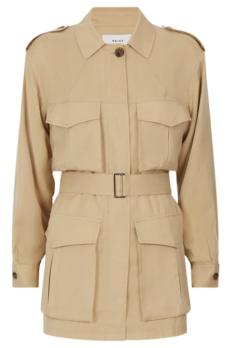 JOANIE-CUPRO TRENCH COAT NEUTRAL 4