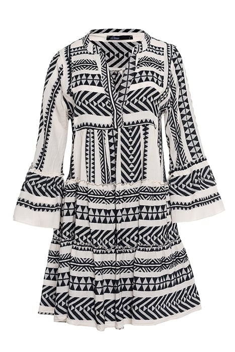 ELLA DRESS BLACK/OFFWHITE 1