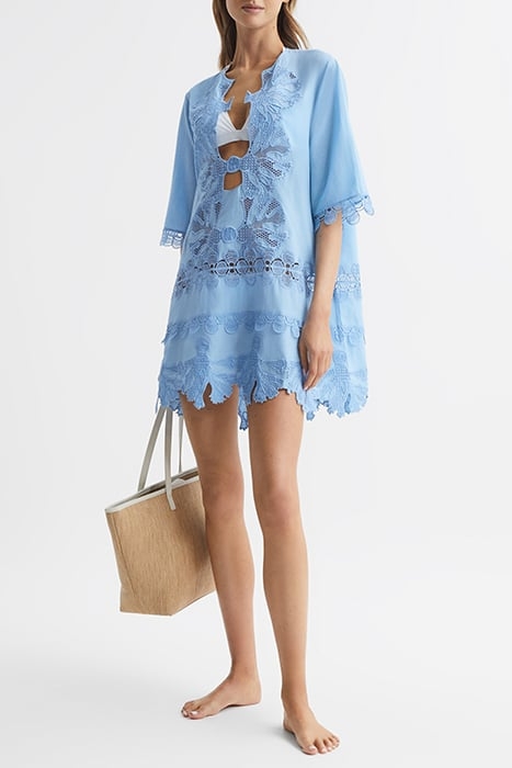 ETTA-EMRBOIDERED DRESS BLUE 5