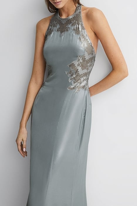 FERN-METALLIC MAXI DRESS SILVER 5