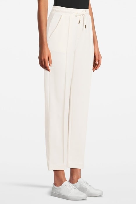 SUITED INTERLOCK PANTS PEARL WHITE 4