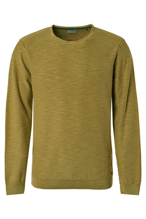 PULLOVER CREWNECK GARMENT DYED + STONE WASHED OLIVE 4