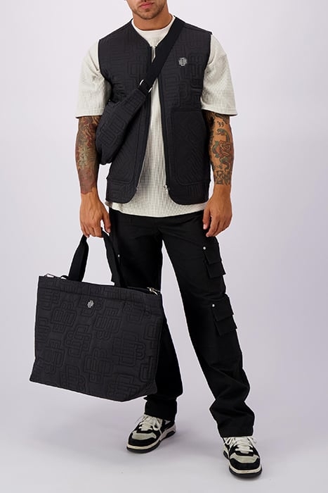 MONOGRAM QUILTED VEST BLACK 3