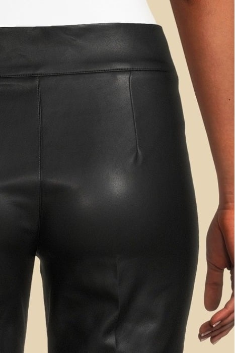 MARCIANO BY GUESS MIRTA STRAIGHT PANT JET BLACK LEATHER 5