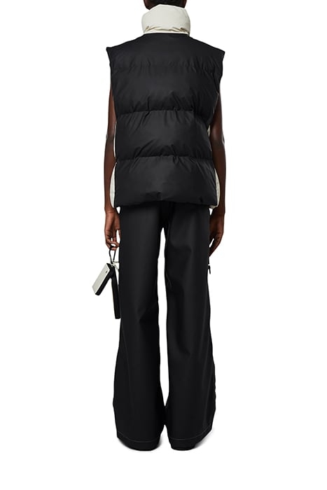 UNISEX BOXY PUFFER VEST PRE BLACK-FOSSIL 4