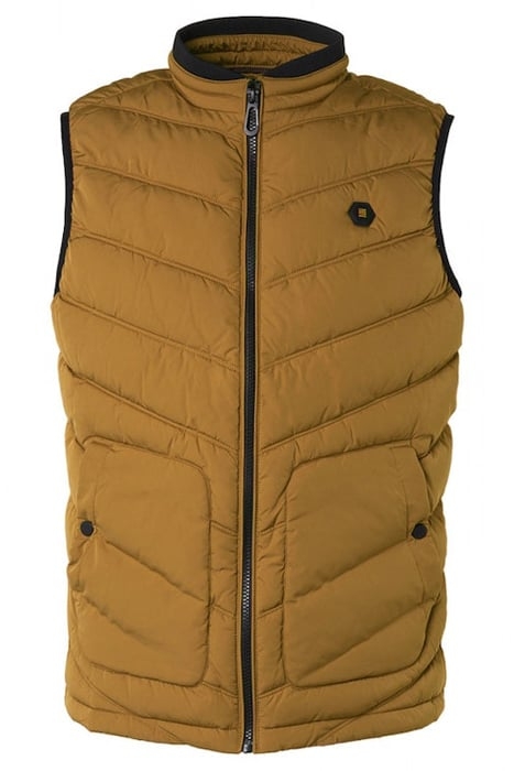 BODYWARMER PADDED LIGHT MOSS 4