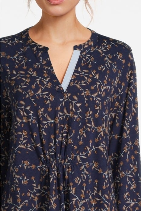 HALLIE JERSEY TUNIC NAVY MULTI 5