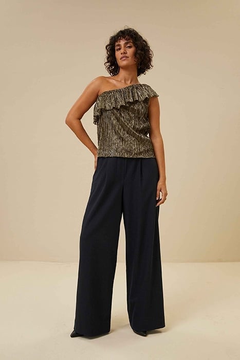 RIFKA PLISSE BLOUSE GOLD 1