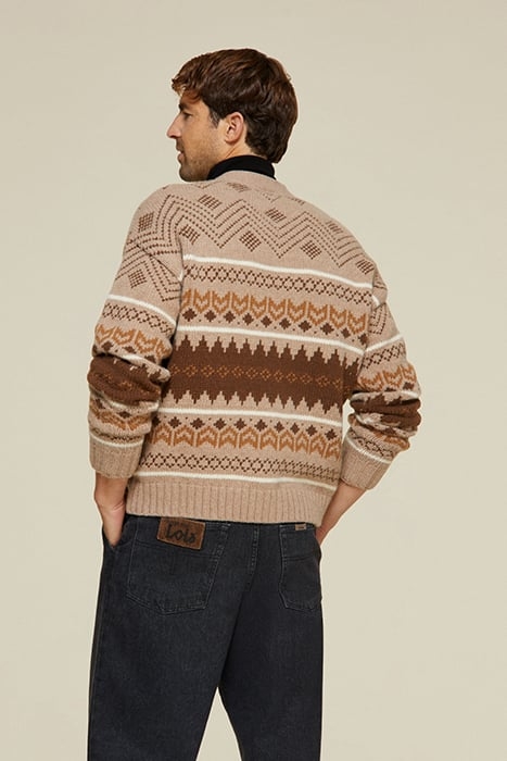 SINATRA 7171 JACQUARD TRICOT BROWN JACQUARD 2