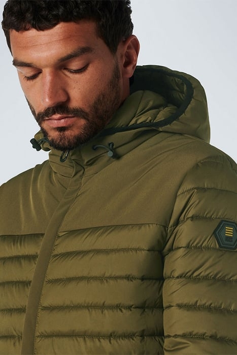 JACKET HOODED SHORT FIT PADDED MIX ARMY 6