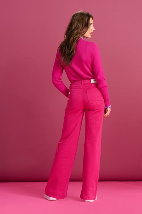 JEANS - WIDE LEG FIERY PINK 4