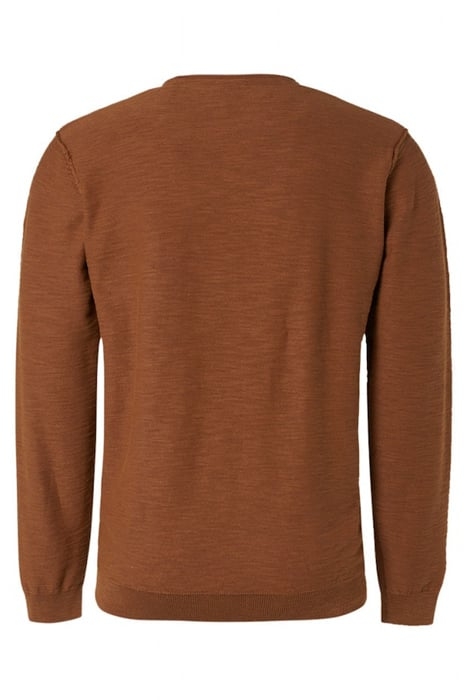 PULLOVER CREWNECK GARMENT DYED + STONE WASHED CARAMEL 5