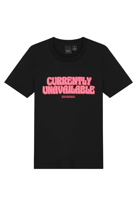 UNAVAILABLE T-SHIRT BLACK 1