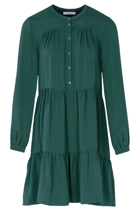 NONO SATIN STRIPE DRESS PINE FOREST 3