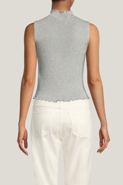 METAL KNITTED TOP LIGHT BASALT 2