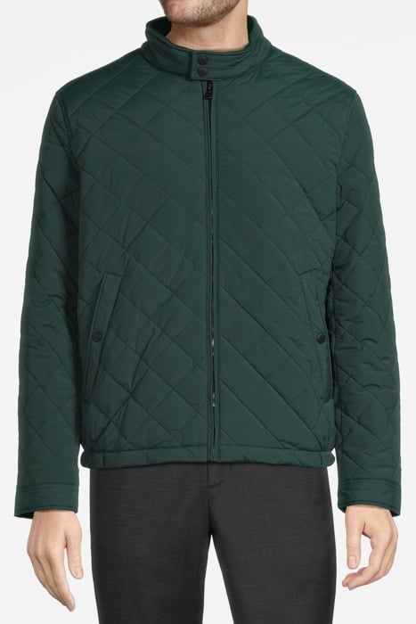 QUILTED NYLON BOMBER SEA MOSS 1