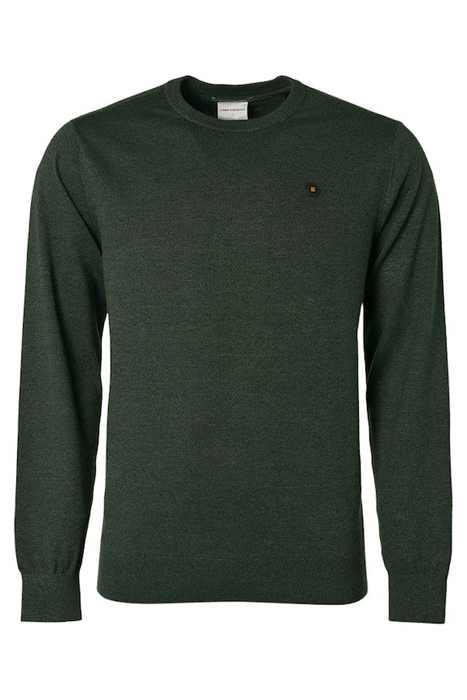 PULLOVER CREWNECK 2 COLOURED MELANGE DARK GREEN 4