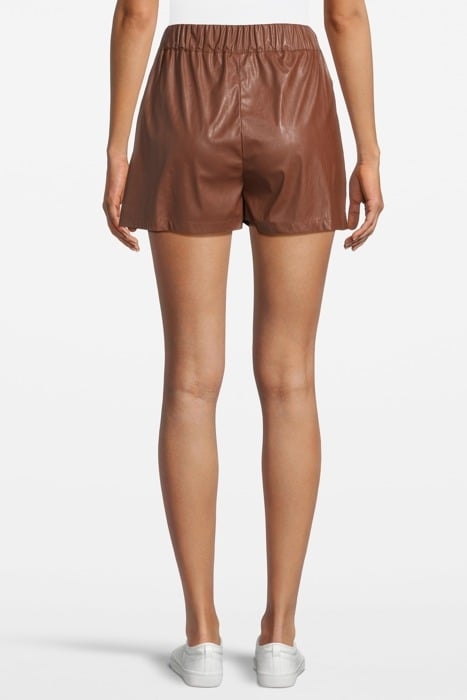CLINTON SHORTS SIMILPELLE FRIAR BROWN 2