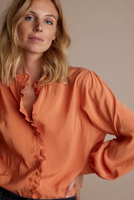 BLOUSE LYOCELL COTTON ORANGE 4