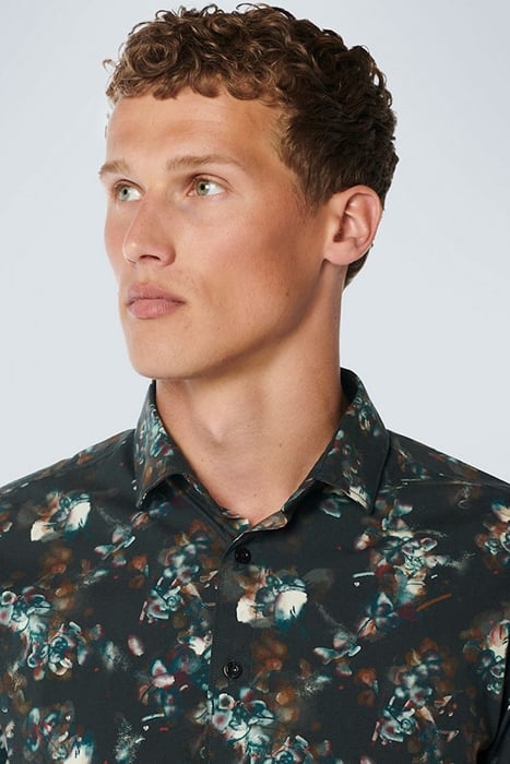 SHIRT STRETCH ALLOVER PRINTED BLACK 6