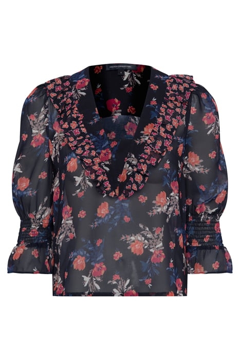 ELLA ROSE RECYCLD LACE MX SHRT UTILITY BLUE MULTI 3