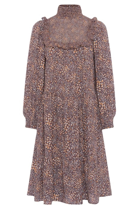 PF FAITH FIL COUPE DRESS BITTER CHOC/SATSUMA 3