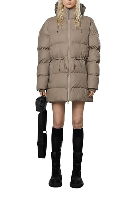 UNISEX PUFFER JACKET TAUPE 2