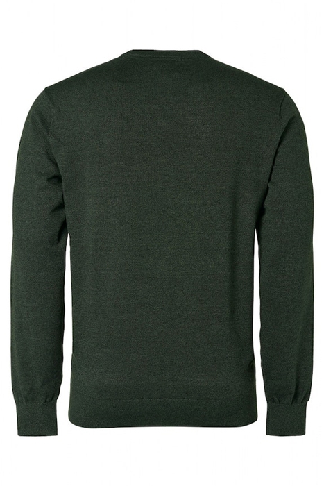 PULLOVER CREWNECK 2 COLOURED MELANGE DARK GREEN 5
