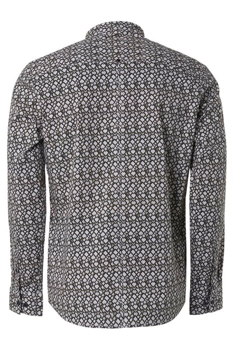 SHIRT STRETCH ALLOVER PRINTED DARK GREEN 2