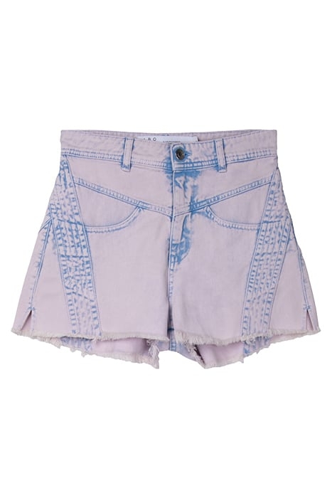 BERTO SHORT IN BLUE BLEACHED PINK 1