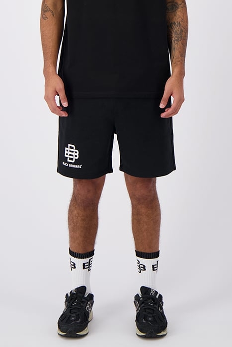 STRIPE SWEATSHORTS BLACK 1